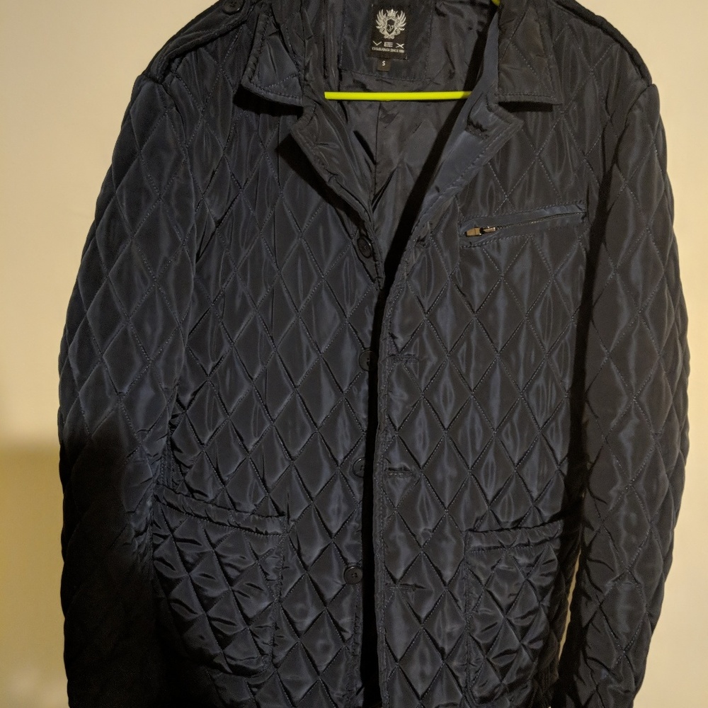 Slim Fit Diamont Pattern Quilted Jacket - image 1